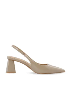 Bianco naisten avokkaat Biamaralyn Slingback Heel Patent, Beige