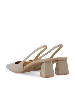 Bianco naisten avokkaat Biamaralyn Slingback Heel Patent, Beige