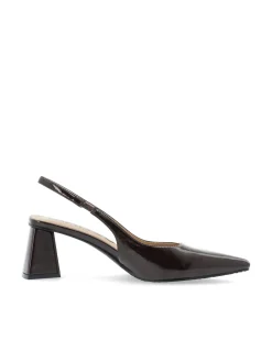 Bianco naisten avokkaat Biamaralyn Slingback Heel Patent, tummanruskea