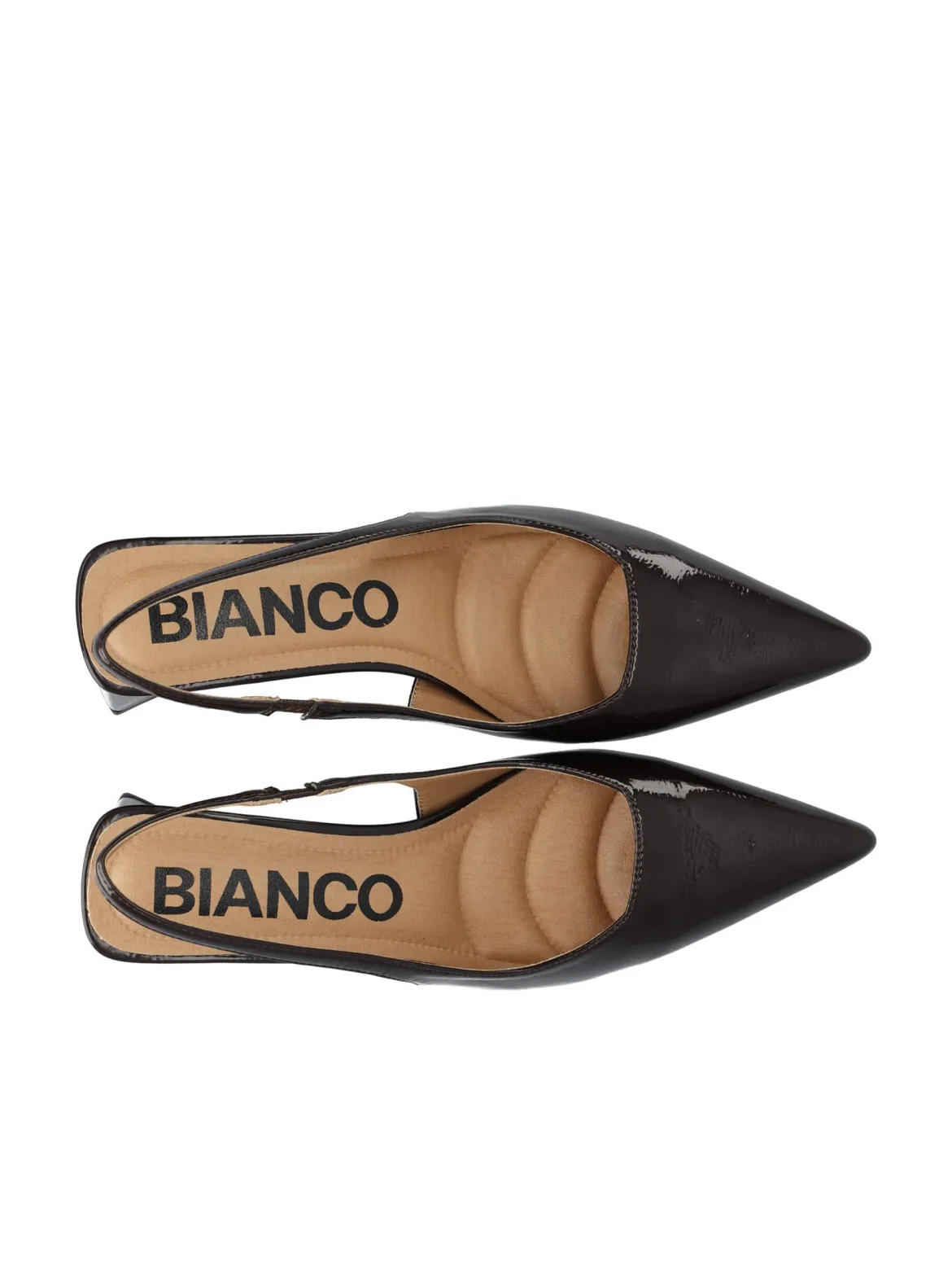 Bianco naisten avokkaat Biamaralyn Slingback Heel Patent, tummanruskea