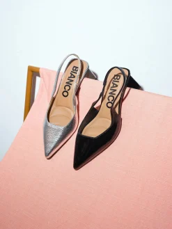 Bianco naisten avokkaat Biamaralyn Slingback Heel Patent, musta