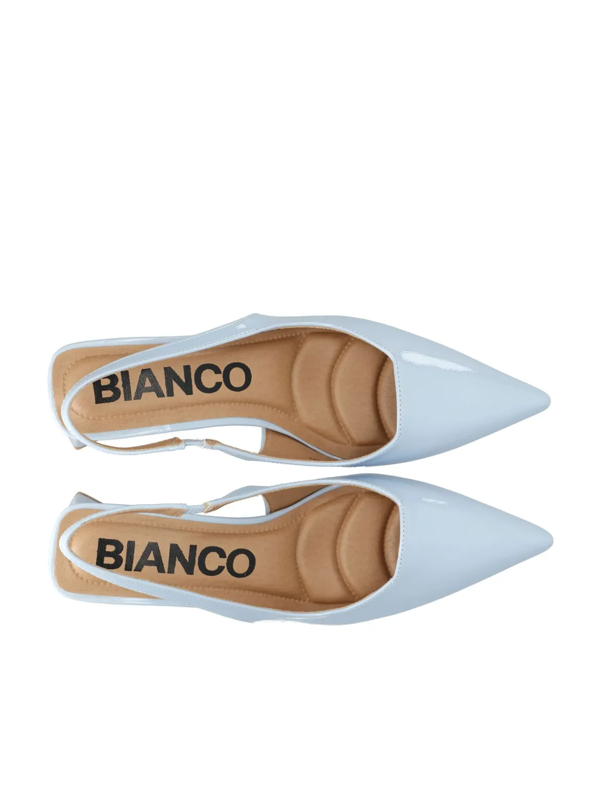 Bianco naisten avokkaat Biamaralyn Slingback Heel Patent, vaaleansininen