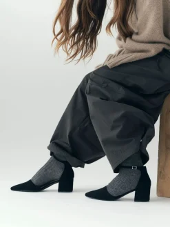 Bianco naisten korkokengät Biadevived Heel MicroSuede, musta