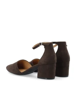 Bianco naisten korkokengät Biadevived Heel MicroSuede, tummanruskea