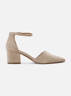 Bianco naisten korkokengät Biadevived Heel MicroSuede, beige
