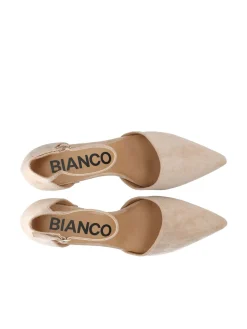 Bianco naisten korkokengät Biadevived Heel MicroSuede, beige
