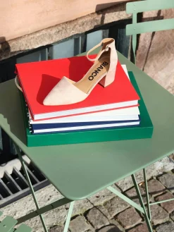Bianco naisten korkokengät Biadevived Heel MicroSuede, beige