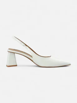 Bianco naisten korkokengät Biamaralyn Slingbacks, luonnonvalkoinen