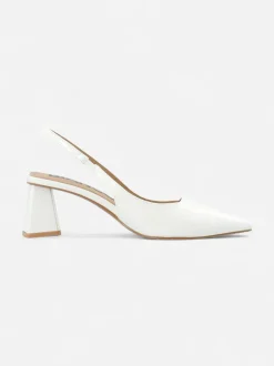 Bianco naisten korkokengät Biamaralyn Slingbacks, luonnonvalkoinen