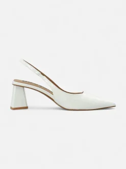 Bianco naisten korkokengät Biamaralyn Slingbacks, luonnonvalkoinen