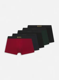 BOSS miesten bokserit Trunk 5P Metal Logo, musta