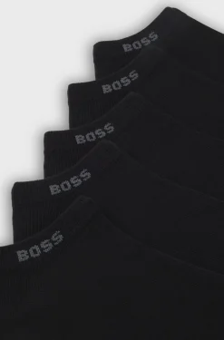 BOSS miesten nilkkasukat 5-pack, musta