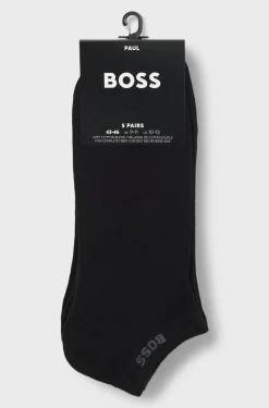 BOSS miesten nilkkasukat 5-pack, musta
