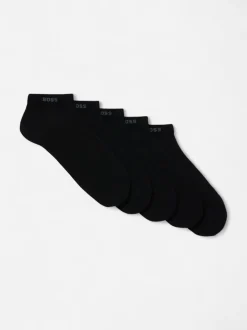 BOSS miesten nilkkasukat 5-pack, musta