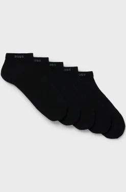 BOSS miesten nilkkasukat 5-pack, musta