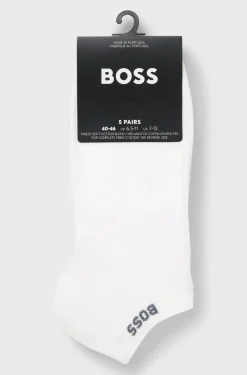 BOSS miesten nilkkasukat 5-pack, valkoinen