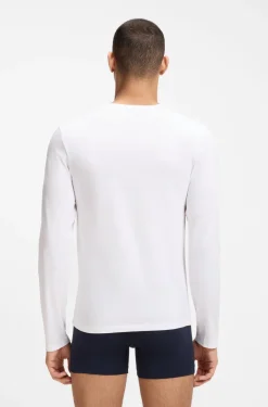 BOSS miesten pitkähihainen paita K LS Shirt Classic, valkoinen