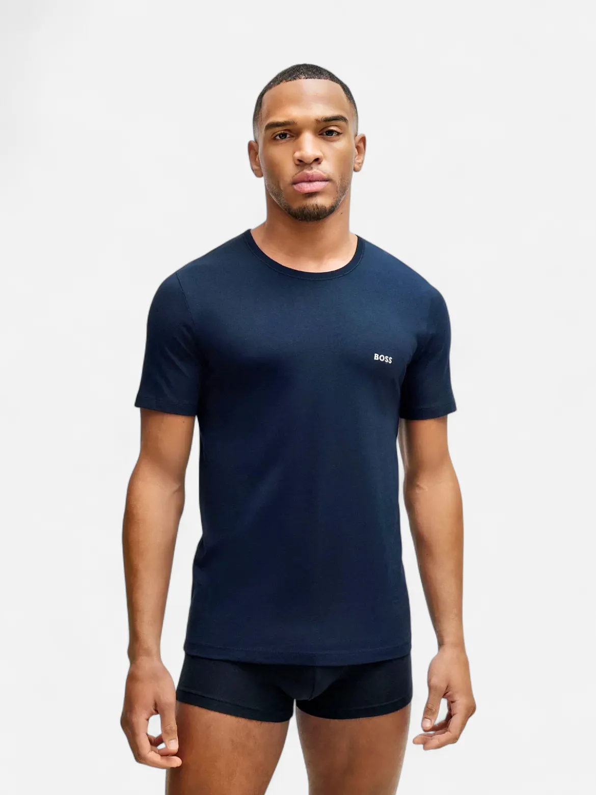 BOSS miesten T-paita TShirt RN, tummansininen