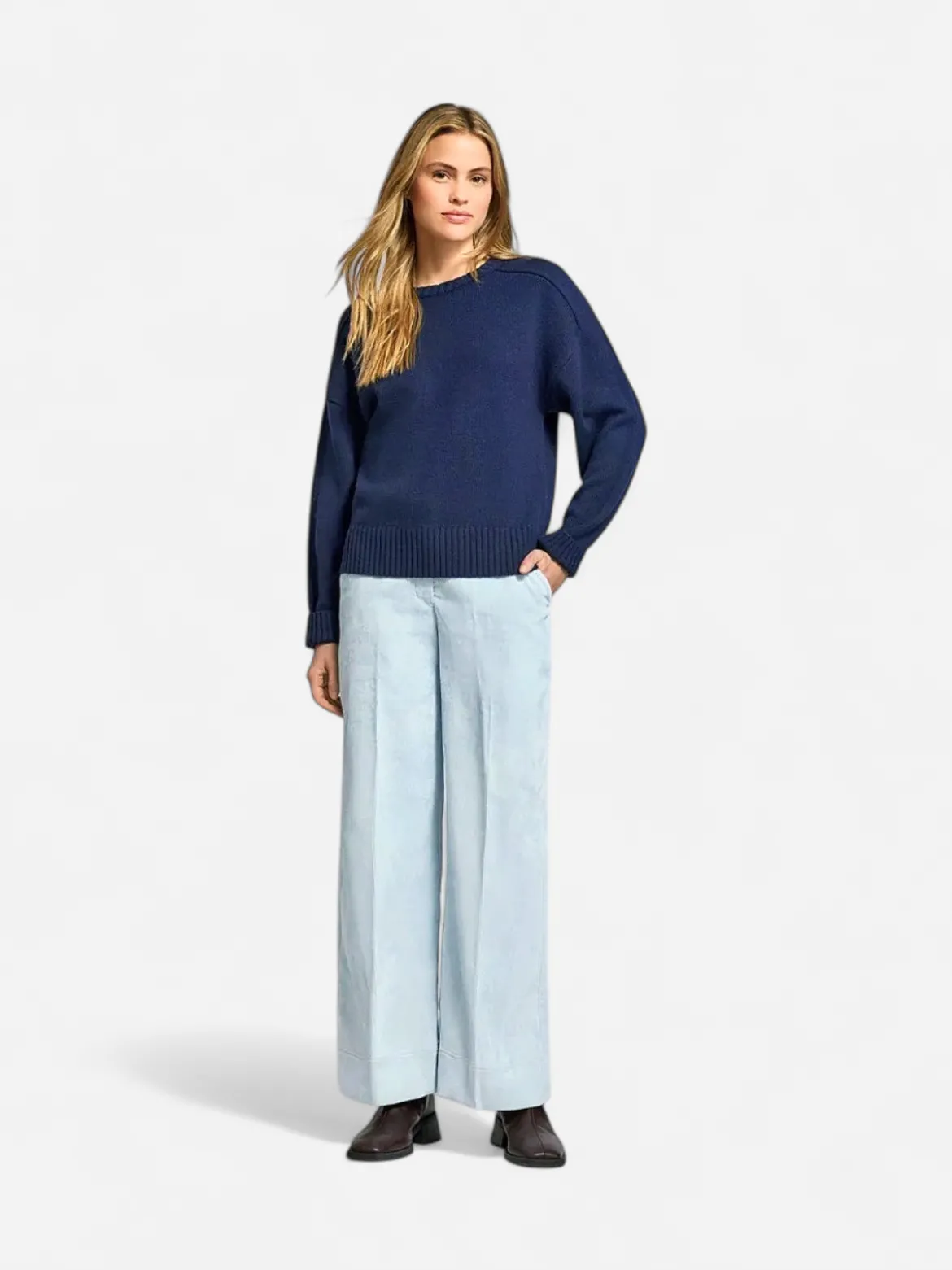 BOSS Orange naisten housut Tacodi Trousers, vaaleansininen