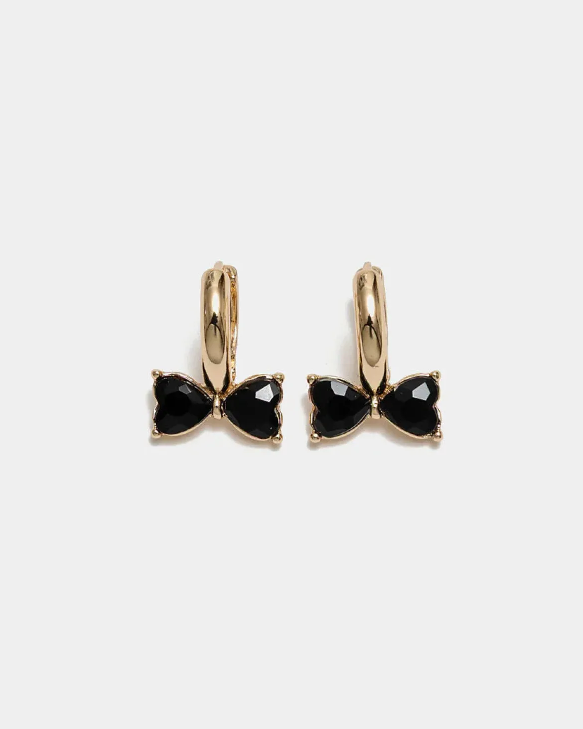 Bow 19 korvakorut Bow Earrings, musta