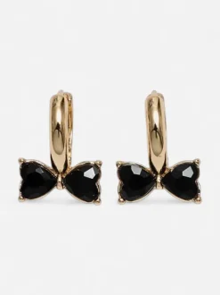 Bow 19 korvakorut Bow Earrings, musta