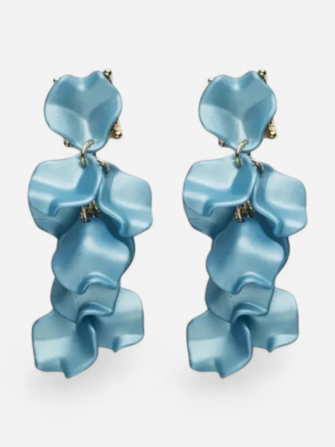 Bow 19 korvakorut Leaf Earring Mini, vaaleansininen