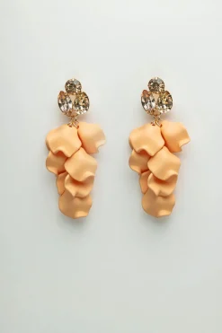Bow 19 korvakorut, LEAF STONE EARRINGS Keltainen