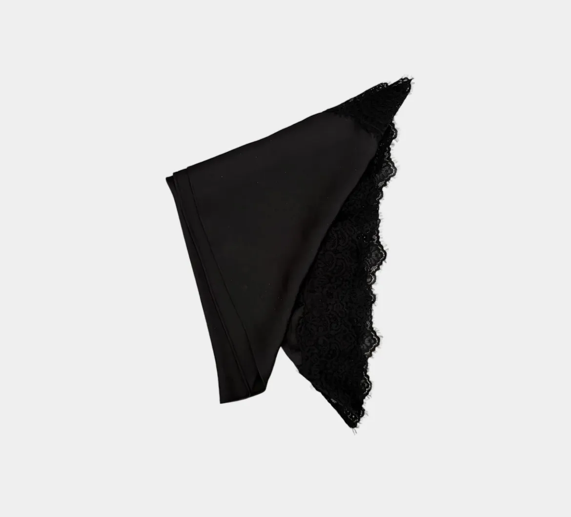 Bow 19 naisten huivi Louise Lace Scarf, musta
