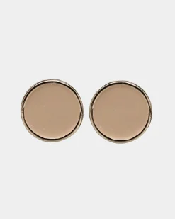 Bow 19 naisten korvakorut Ava Earrings, vaalea beige
