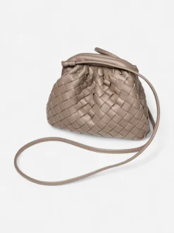 Bow 19 naisten laukku, DUMPLING BAG BRAIDED Vaalea Beige