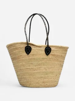 Bow 19 naisten laukku Straw Bag Classic L, beige