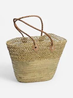 Bow 19 naisten laukku Straw Bag Fancy, beige
