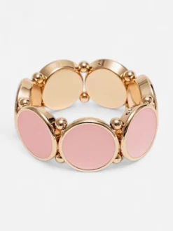 Bow 19 naisten rannekoru Ava Elastic Bracelet, vaaleanpunainen