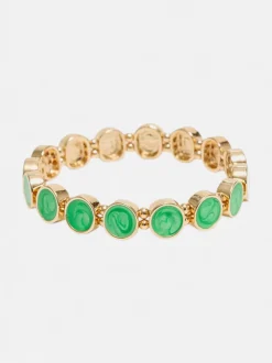 Bow 19 naisten rannekoru Ava Petite Bracelet, vihreä