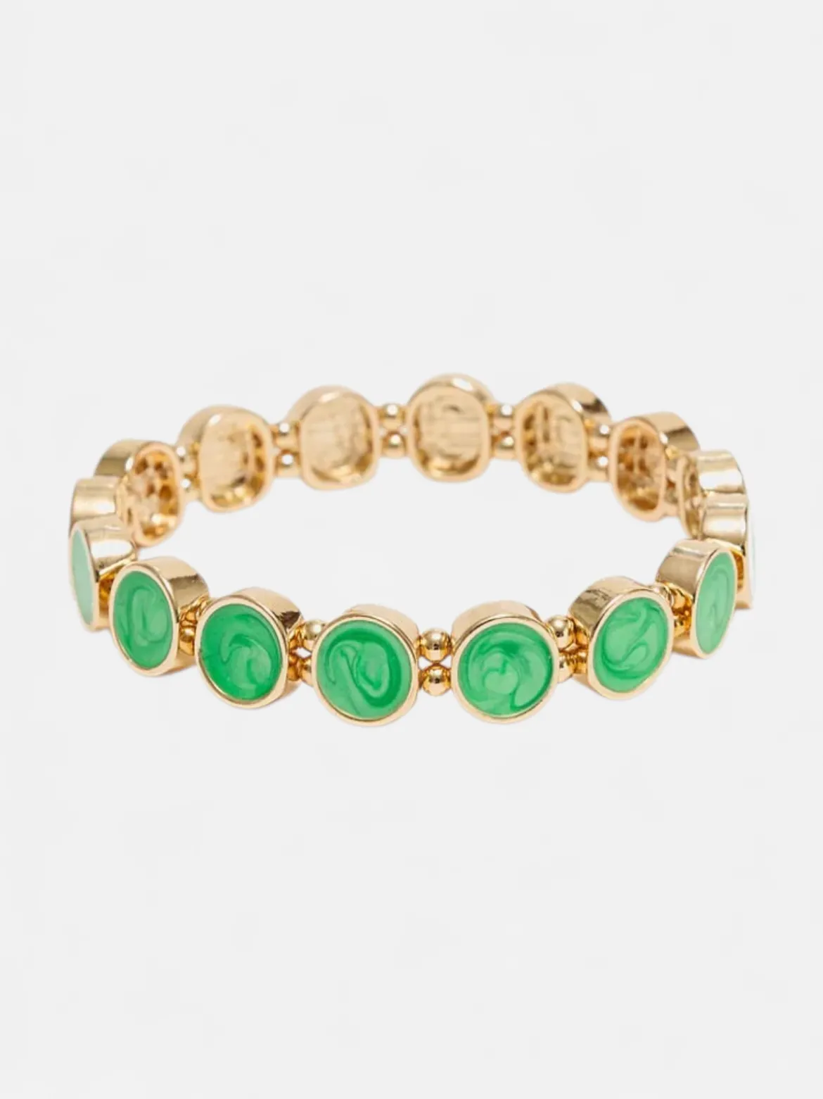 Bow 19 naisten rannekoru Ava Petite Bracelet, vihreä
