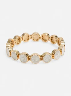 Bow 19 naisten rannekoru Ava Petite Bracelet, valkoinen