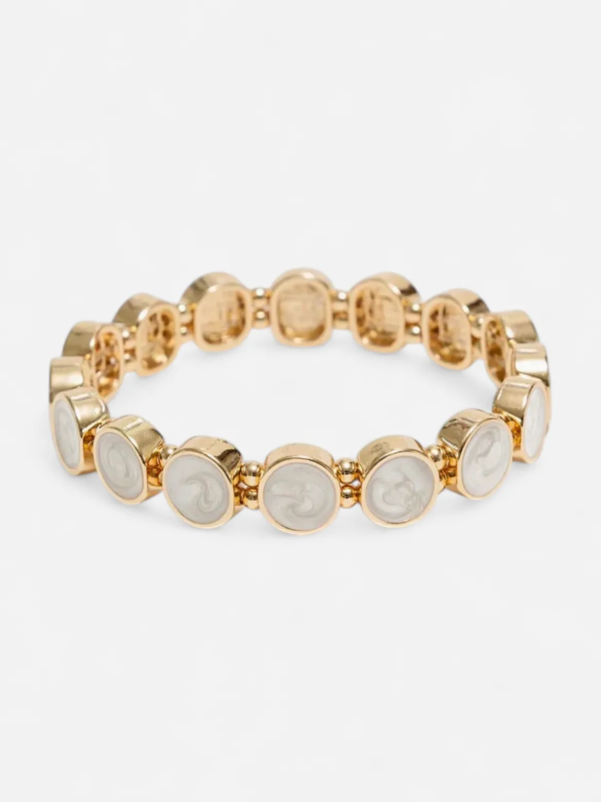 Bow 19 naisten rannekoru Ava Petite Bracelet, valkoinen