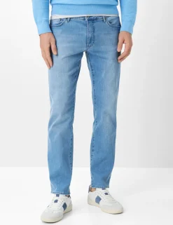 Brax miesten farkut Chuck HI Flex Extreme Light Blue Denim, vaaleansininen