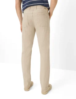 Brax miesten housut Cadiz Linen Cotton Flex Pants, beige