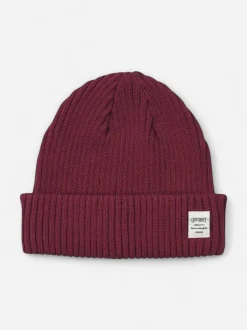 BRIDGE BEANIE VIININPUNAINEN