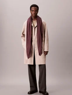 Calvin Klein Accessories huivi TONAL AOP MODAL LW SQUARE SCARF, viininpunainen