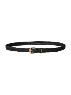Calvin Klein Accessories naisten vyö Braided Logo Buckle 25MM, musta
