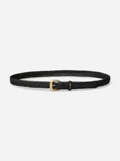 Calvin Klein Accessories naisten vyö Braided Logo Buckle 25MM, musta
