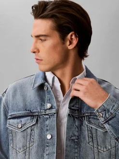Calvin Klein Jeans miesten farkkutakki Andrew Classic Trucker Jeans Jacket, sininen indigo