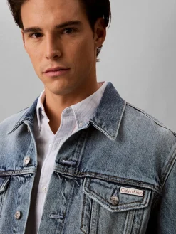 Calvin Klein Jeans miesten farkkutakki Andrew Classic Trucker Jeans Jacket, sininen indigo