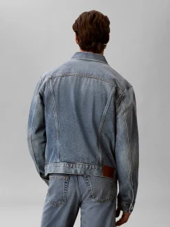 Calvin Klein Jeans miesten farkkutakki Andrew Classic Trucker Jeans Jacket, sininen indigo