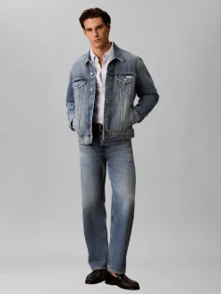 Calvin Klein Jeans miesten farkkutakki Andrew Classic Trucker Jeans Jacket, sininen indigo