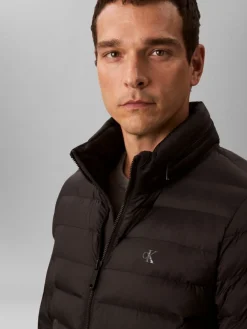 Calvin Klein Jeans miesten kevyttoppatakki, LS NYLON LT WEIGT HDD Musta