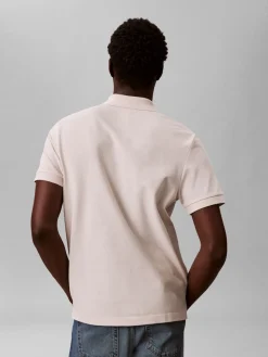 Calvin Klein Jeans miesten pikeepaita SS Open Collar Casual Pique Polo, kerma