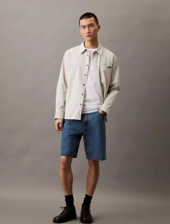 Calvin Klein Jeans miesten shortsit, 90S MID BLUE STONE SHORT Indigo